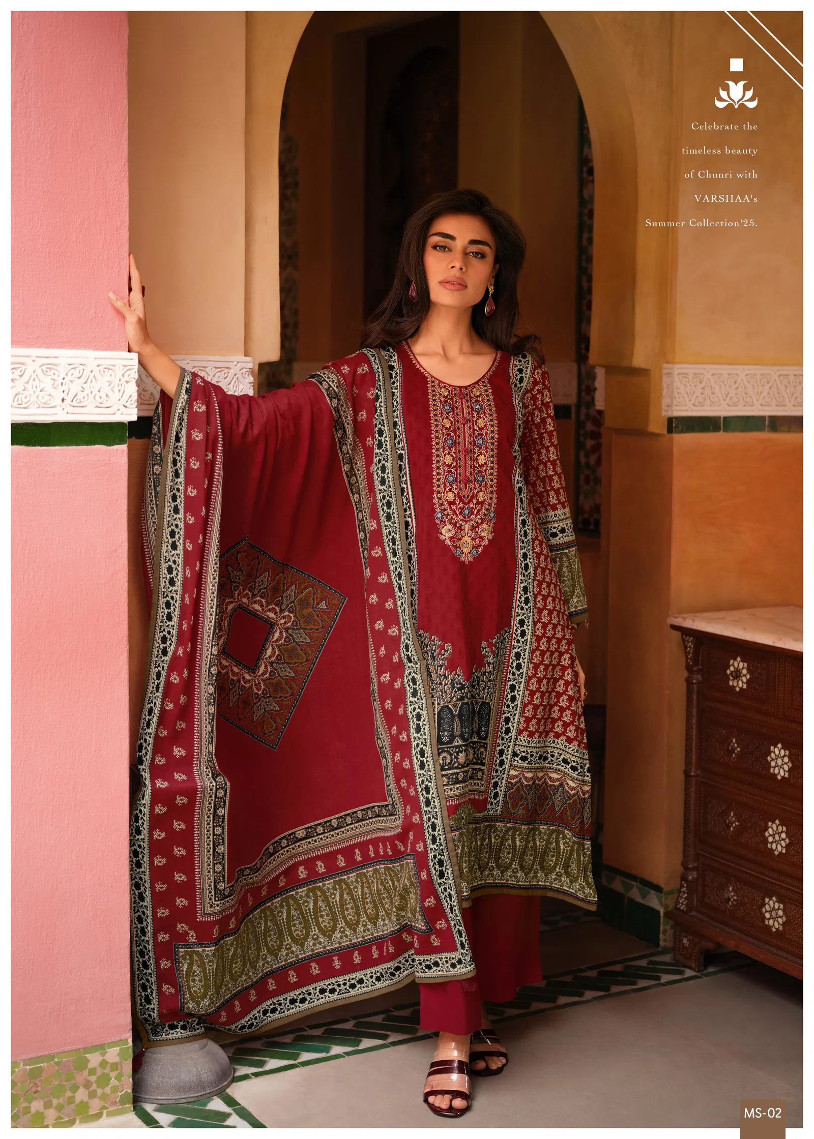 Misha By Varsha Lawn Cotton Printed Embroidery Salwar Suits Suppliers In Mumbai